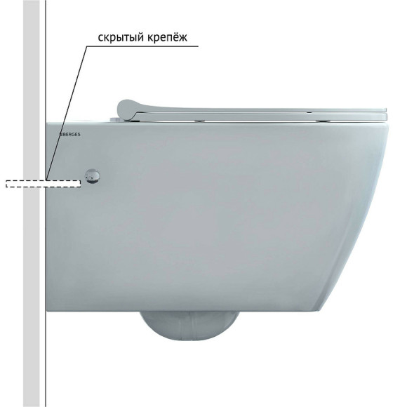 Комплект унитаза Berges Mascon Rimless с инсталляцией Atom Line 043352 с сиденьем Микролифт и Белой клавишей смыва Комплект унитаза Berges Mascon Rimless с инсталляцией Atom Line 043352 с сиденьем Микролифт и Белой клавишей смыва