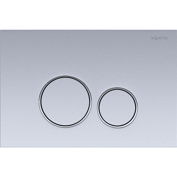 Комплект унитаза с инсталляцией Aquatek Set Aquatek Поларис-019 4в1 с сиденьем Микролифт и клавишей смыва Хром матовый