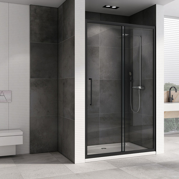 Душевая дверь Abber Schwarzer Diamant 160 AG30160BH профиль Черный стекло прозрачное Душевая дверь Abber Schwarzer Diamant 160 AG30160BH профиль Черный стекло прозрачное