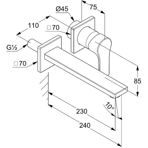Смеситель для раковины Kludi Zenta SL 482450565 Хром Смеситель для раковины Kludi Zenta SL 482450565 Хром