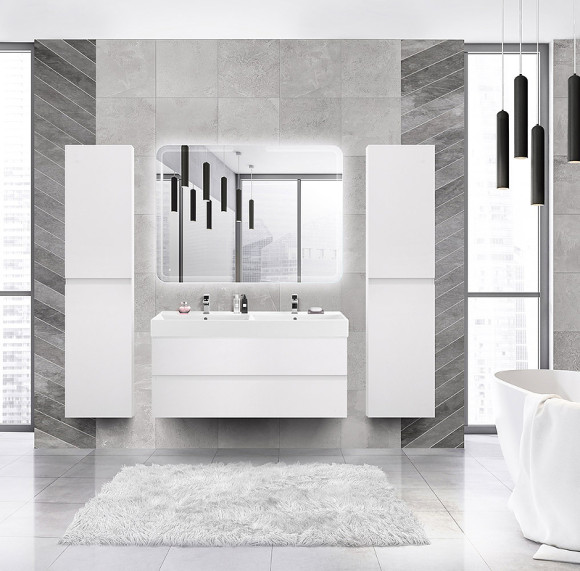 Тумба под раковину Cezares Molveno 46 120 MOLVENO 46-120-2C-SO-2-BG подвесная Bianco Ghiaccio