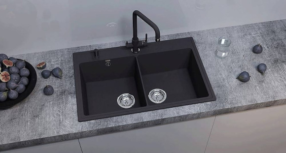 Кухонная мойка Ulgran Quartz Ruma 780-07 Уголь
