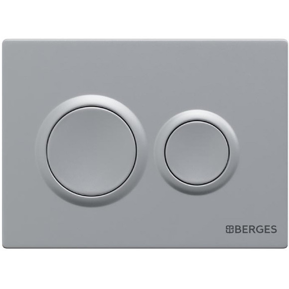 Комплект унитаза с инсталляцией Berges Novum 043240 с сиденьем Микролифт и клавишей смыва Хром матовый