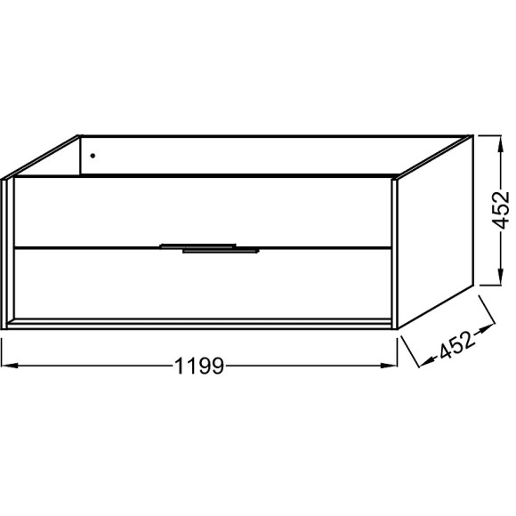 Тумба под раковину Jacob Delafon Vivienne 120 EB1669-E75-E75 подвесная Дуб давос натуральный