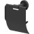 Держатель туалетной бумаги Whitecross Ergo black ER2262BL с крышкой Черный матовый