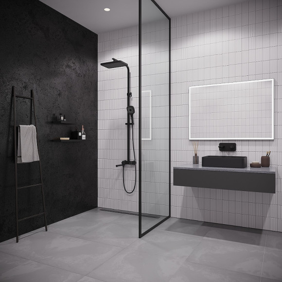 Душевая система Iddis Slide SLIBLBTi06 Черный матовый Душевая система Iddis Slide SLIBLBTi06 Черный матовый