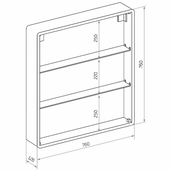 Зеркальный шкаф Континент Elliott LED 80 МВК014 с подсветкой Белый Зеркальный шкаф Континент Elliott LED 80 МВК014 с подсветкой Белый