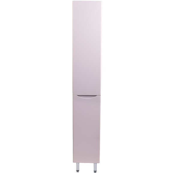 Шкаф пенал Style Line Бергамо 30 L СС-00002326 с бельевой корзиной Белый антискрейтч