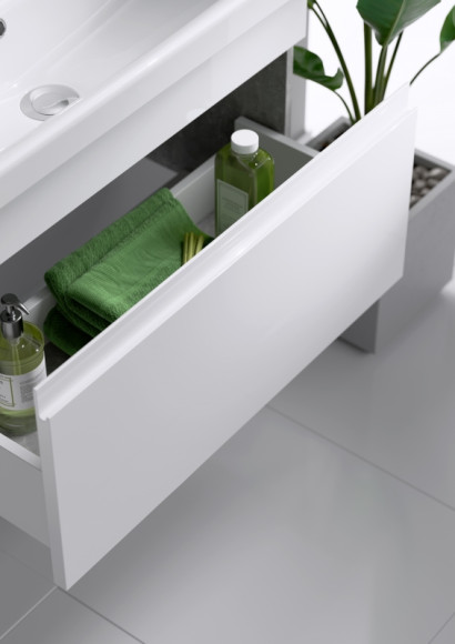 Тумба под раковину Aqwella Smart 50 SRT0105BS подвесная Бетон светлый Тумба под раковину Aqwella Smart 50 SRT0105BS подвесная Бетон светлый