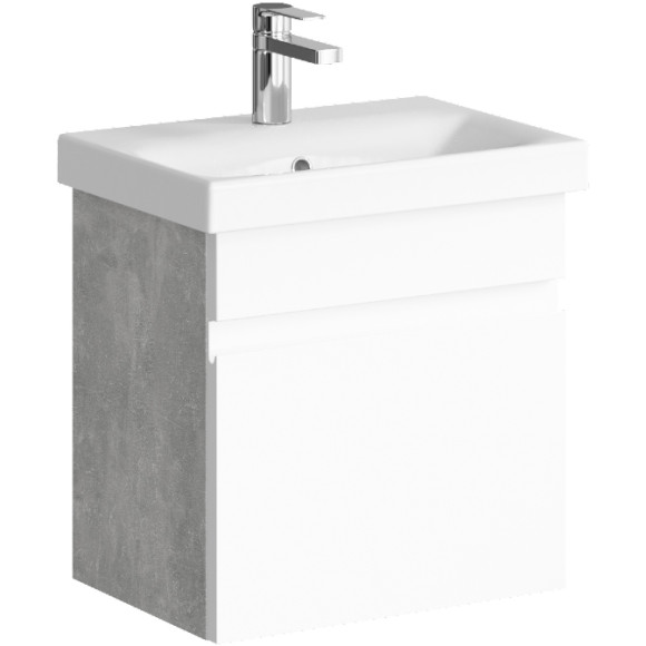 Тумба под раковину Aqwella Smart 50 SRT0105BS подвесная Бетон светлый Тумба под раковину Aqwella Smart 50 SRT0105BS подвесная Бетон светлый