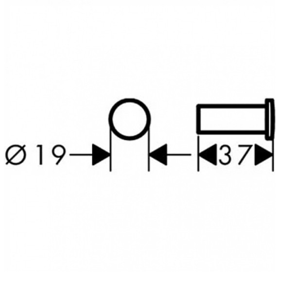 Крючок для полотенец Hansgrohe Logis Universal 41711000 Хром Крючок для полотенец Hansgrohe Logis Universal 41711000 Хром