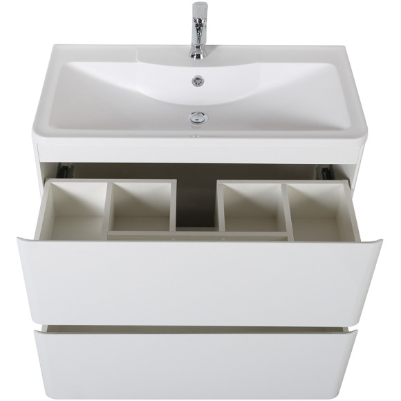 Тумба под раковину BelBagno 80 ALBANO-800-2C-PIA-BL Bianco Lucido