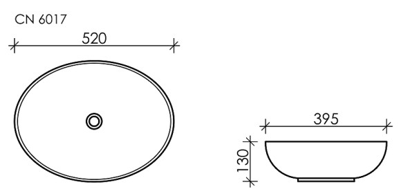 Раковина-чаша Ceramicanova Element 52 CN6017MB Черная матовая Раковина-чаша Ceramicanova Element 52 CN6017MB Черная матовая