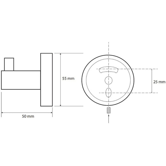 Крючок Bemeta Sablo 160106020 Золото матовое