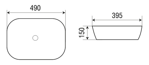 Раковина-чаша WeltWasser Elbach 2143 MO 49 10000004526 Оранжевая матовая