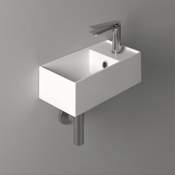 Раковина Simas Agile 40 R AG20 bi*1 Белая глянцевая Раковина Simas Agile 40 R AG20 bi*1 Белая глянцевая