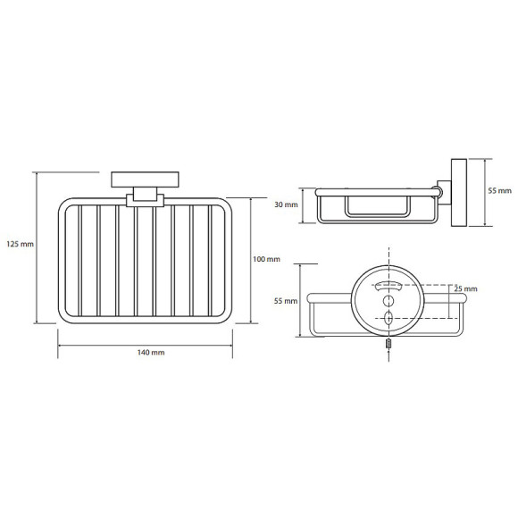 Мыльница Bemeta Omega 104108162 Хром Мыльница Bemeta Omega 104108162 Хром