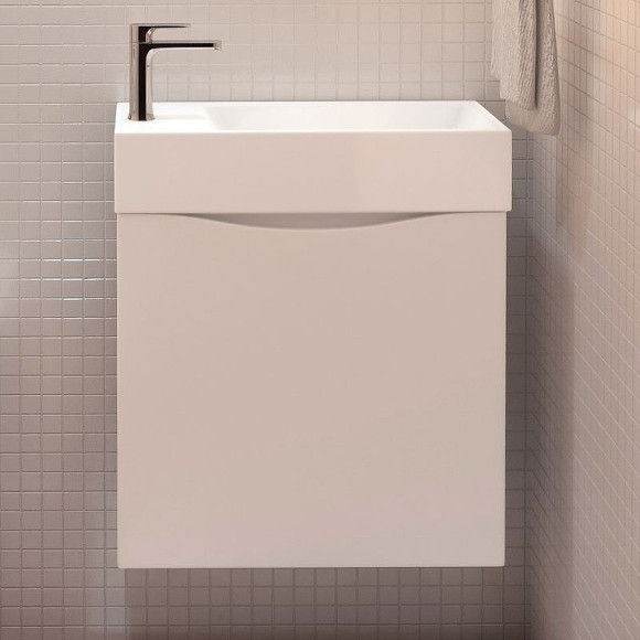 Тумба под раковину Art&Max Liberty-500-1D-SO-BL-R подвесная Белый глянец Тумба под раковину Art&Max Liberty-500-1D-SO-BL-R подвесная Белый глянец