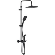 Душевая система Damixa Gala 953770300 с термостатом Черная матовая Душевая система Damixa Gala 953770300 с термостатом Черная матовая