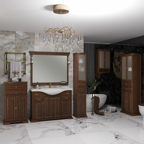 Зеркало Opadiris Риспекто 120 00-00007052 Орех антикварный с выключателем Зеркало Opadiris Риспекто 120 00-00007052 Орех антикварный с выключателем