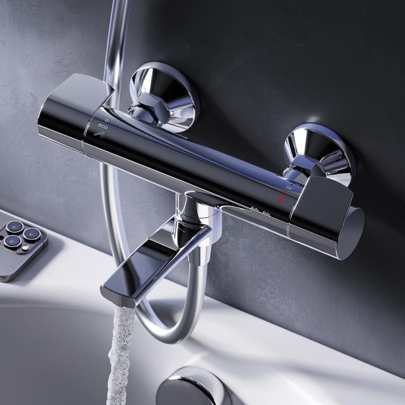 Смеситель для ванны AM.PM X-Joy F85A50000 с термостатом Хром Смеситель для ванны AM.PM X-Joy F85A50000 с термостатом Хром