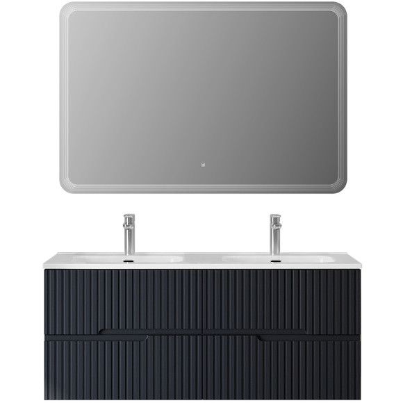 Тумба под раковину Cezares Duet-N 120 DUET-N-1200-4C-SO-2-GR-P подвесная Grafito