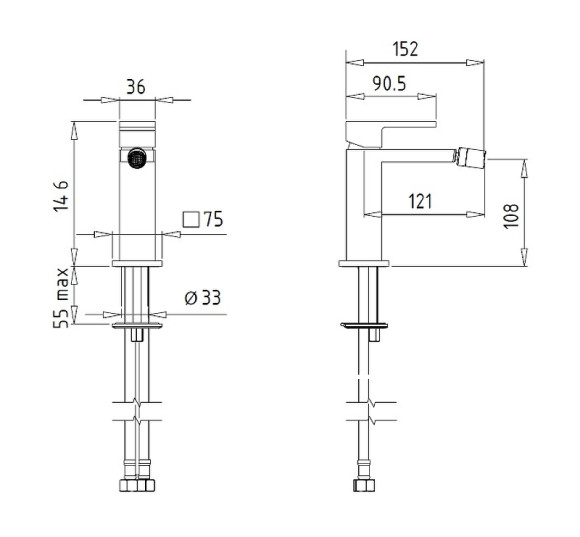 Смеситель для биде Migliore Kvant Gold 25398 Золото Смеситель для биде Migliore Kvant Gold 25398 Золото