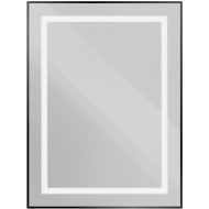 Зеркало BelBagno Kraft 60 SPC-KRAFT-600-800-SENS-NERO с подсветкой Черное с сенсорным выключателем