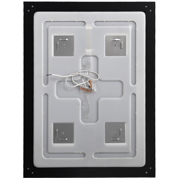 Зеркало BelBagno Kraft 60 SPC-KRAFT-600-800-SENS-NERO с подсветкой Черное с сенсорным выключателем