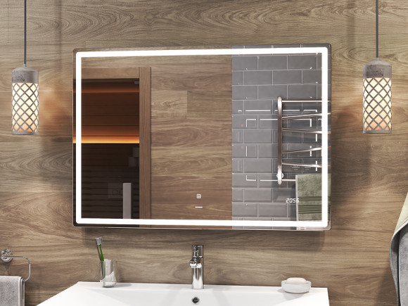 Зеркало Vigo Geometry Comfort 100 z.GEO.100.Comfort с подсветкой с сенсорным выключателем Зеркало Vigo Geometry Comfort 100 z.GEO.100.Comfort с подсветкой с сенсорным выключателем