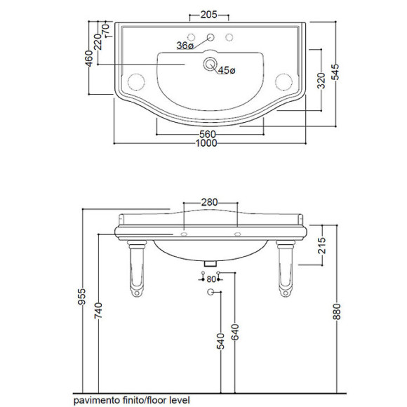 Раковина Kerasan Retro 100 105001*1 Белая Раковина Kerasan Retro 100 105001*1 Белая