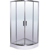 Душевой уголок Esbano ESR-8015 90x90 ESUGR8015 профиль Хром стекло рифленое