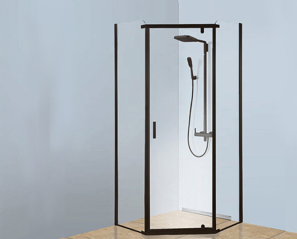 Душевой уголок Berges Solo Т 90х90 061106 профиль Черный матовый стекло прозрачное Душевой уголок Berges Solo Т 90х90 061106 профиль Черный матовый стекло прозрачное