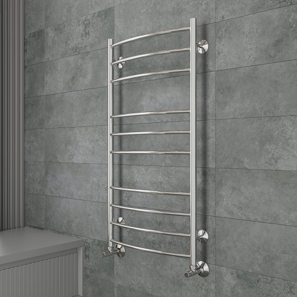 Водяной полотенцесушитель Terminus Классик П10 500x1000 4670078544049 Хром, нижнее подключение, G 1/2" ВР Водяной полотенцесушитель Terminus Классик П10 500x1000 4670078544049 Хром, нижнее подключение, G 1/2" ВР