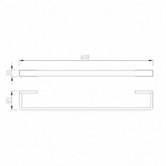 Полотенцедержатель Abber Westen AA1754B Черный матовый Полотенцедержатель Abber Westen AA1754B Черный матовый