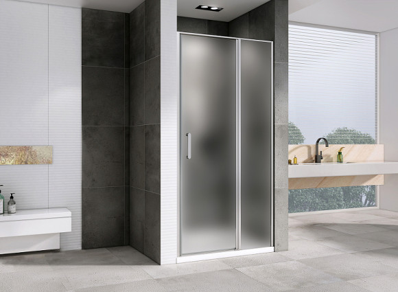 Душевая дверь Abber Sonnenstrand 100 AG04100MS профиль Хром стекло матовое