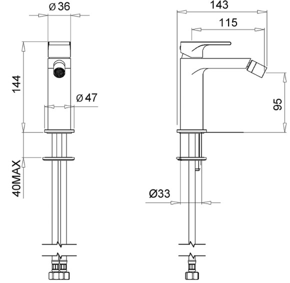Смеситель для биде Migliore Tenesi 25418 Хром