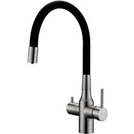 Смеситель для кухни Paulmark Salix Sa213419-NI Никель Смеситель для кухни Paulmark Salix Sa213419-NI Никель