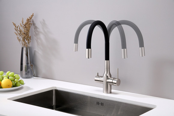 Смеситель для кухни Paulmark Salix Sa213419-NI Никель