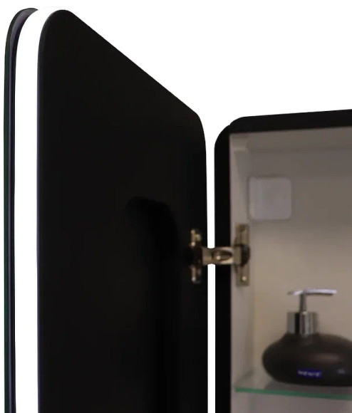 Зеркальный шкаф Континент Eltoro black LED 36 МВК112 с подсветкой Черный Зеркальный шкаф Континент Eltoro black LED 36 МВК112 с подсветкой Черный