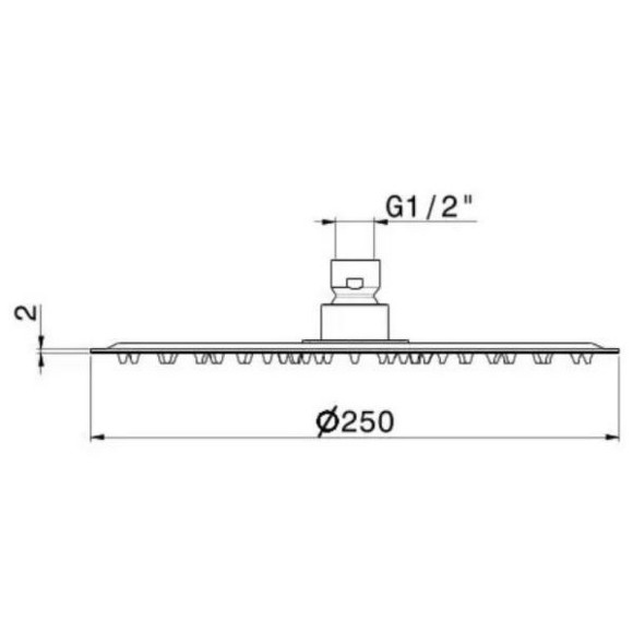 Верхний душ Kerama Marazzi Eterna 29392XKM.50.050 Нержавеющая сталь Верхний душ Kerama Marazzi Eterna 29392XKM.50.050 Нержавеющая сталь