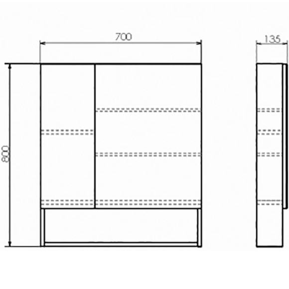 Зеркальный шкаф Comforty Никосия 70 00-00008851 Дуб темный Зеркальный шкаф Comforty Никосия 70 00-00008851 Дуб темный