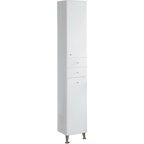 Шкаф пенал Aquaton Домус 32 R 1A122003DO01R с бельевой корзиной Белый