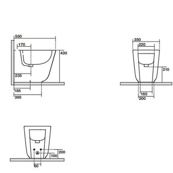 Биде Kerasan Tribeca 512030 Белое матовое Биде Kerasan Tribeca 512030 Белое матовое