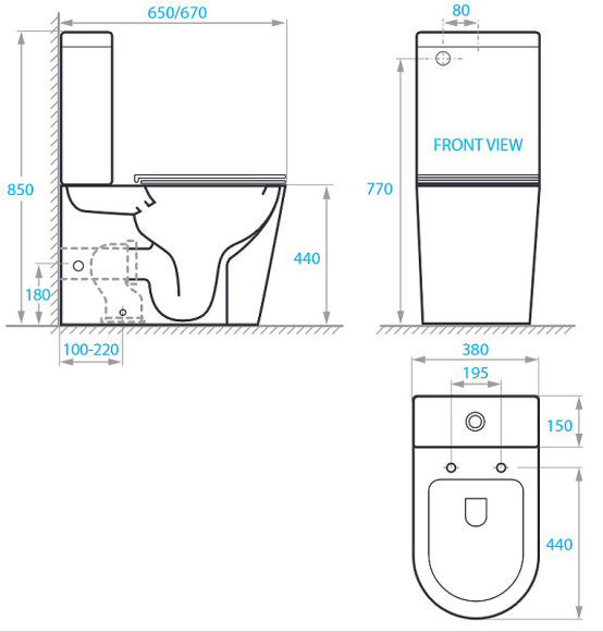Унитаз компакт Koller Pool Orion OR-0650-RC-C без бачка с сиденьем Микролифт