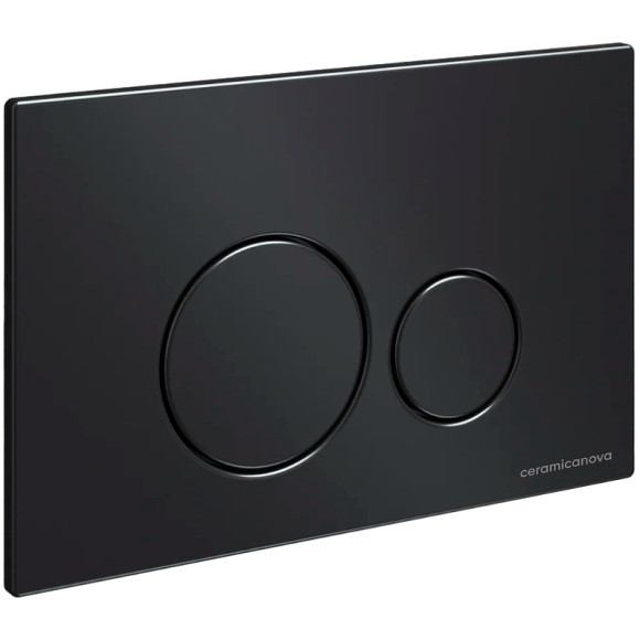 Комплект унитаза с инсталляцией Ceramicanova Metric CN3007_1001B_1000 с сиденьем Микролифт и Черной матовой клавишей смыва