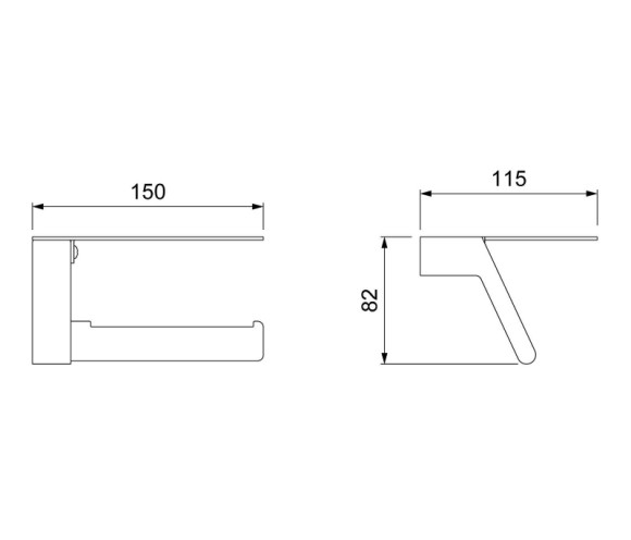 Держатель туалетной бумаги Timo Selene 14043/03 Черный