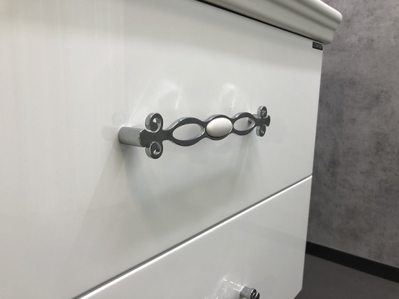 Тумба с раковиной Comforty Неаполь 80 00004147564 подвесная Белый глянец