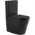 Унитаз компакт SantiLine SL-5026MB Черный матовый с бачком и сиденьем Микролифт