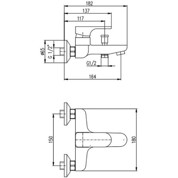 Смеситель для ванны Rav Slezak Yukon YU154.5CMAT Черный матовый Смеситель для ванны Rav Slezak Yukon YU154.5CMAT Черный матовый